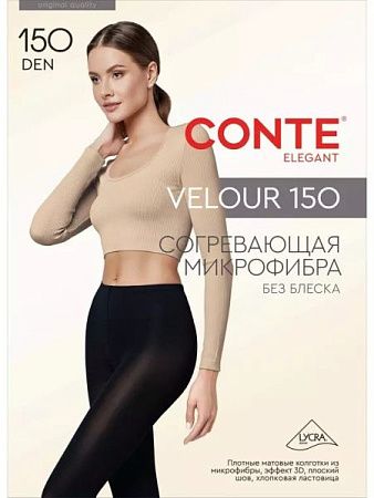 ✔️Conte Колготки 150den Velour 5XL Nero - купить за  в г. Махачкале