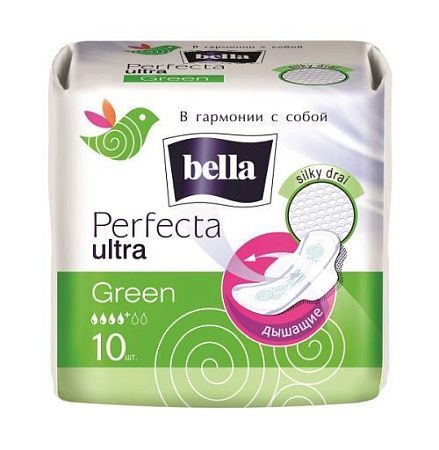 ✔️BELLA Прокладки 10шт Perfecta Ultra Green - купить за  в г. Махачкале