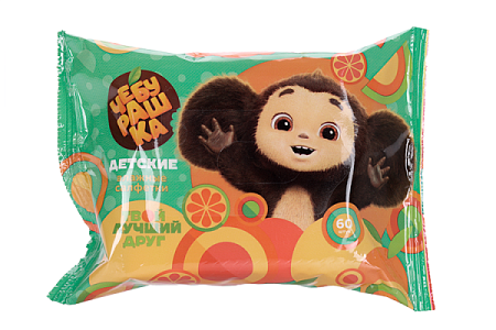 ✔️"Чебурашка" Салфетки влажные 60шт детские - купить за  в г. Махачкале