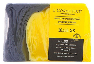 L`Cosvetics Мыло косметическое ручной работы Black XS 100гр. от магазина МылоПорошок