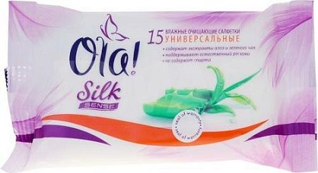 ✔️OLA! Салфетки влажные Универсальные 15шт SILK SENSE - купить за  в г. Махачкале