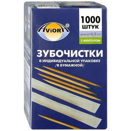 ✔️PATERRA Зубочистки в инд. упаковке с ментолом 1000шт/6 - купить за  в г. Махачкале