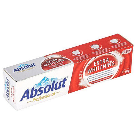 ✔️Absolut Зубная паста 110гр Antibacterial / extra whitening - купить за  в г. Махачкале