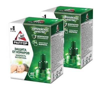 ✔️Раптор Cтандарт жидкость  от комаров 60 ночей - купить за  в г. Махачкале