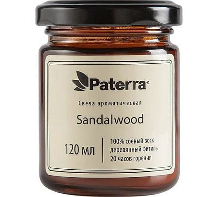 ✔️PATERRA Свеча арома Sandalwood 120мл - купить за  в г. Махачкале