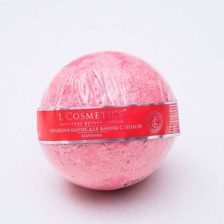 ✔️Бурлящий  шарик для ванн "Клубника" с пеной  - купить за  в г. Махачкале