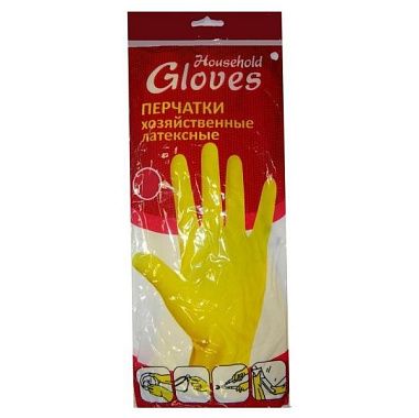 ✔️ HOUSEHOLD Резиновые перчатки (размер M) - купить за  в г. Махачкале