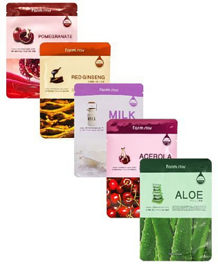 ✔️Farm Stay Маска тканевая 25г в ассортименте - купить за  в г. Махачкале