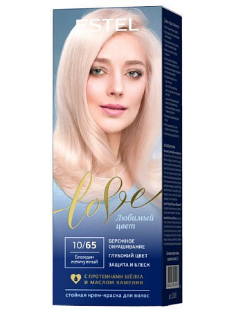 ESTEL LOVE Стойкая крем-краска для волос тон 10/65 Блондин жемчужный от магазина МылоПорошок
