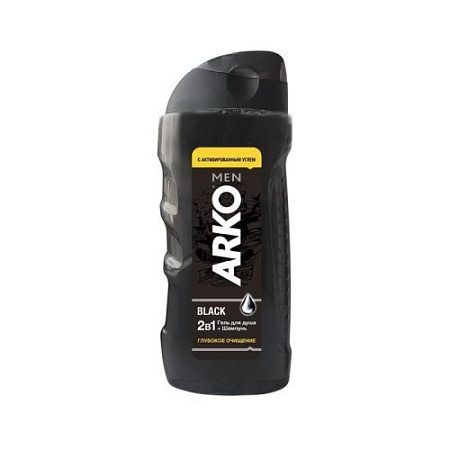 ✔️ARKO Men 2 в 1 гель д/душа + шамп 260мл Black /12 - купить за  в г. Махачкале