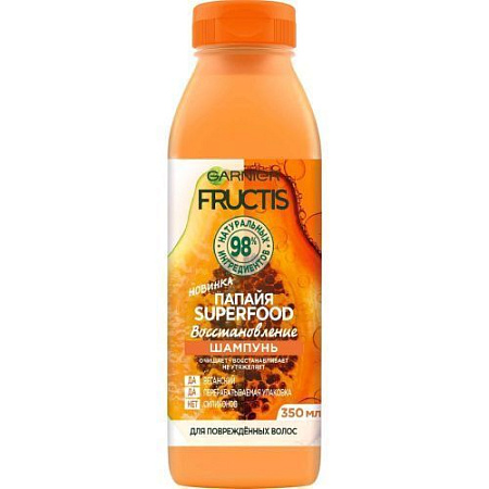 GARNIER Fructis Superfood Шампунь д/волос 350мл Папайя от магазина МылоПорошок