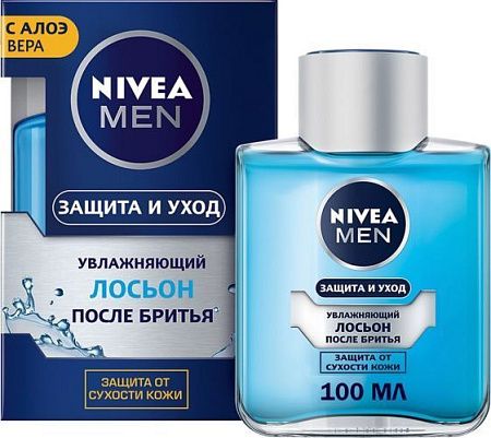 ✔️NIVEA Men Увлажняющий лосьон 100мл  для бритья Алоэ вера Защита и уход - купить за  в г. Махачкале