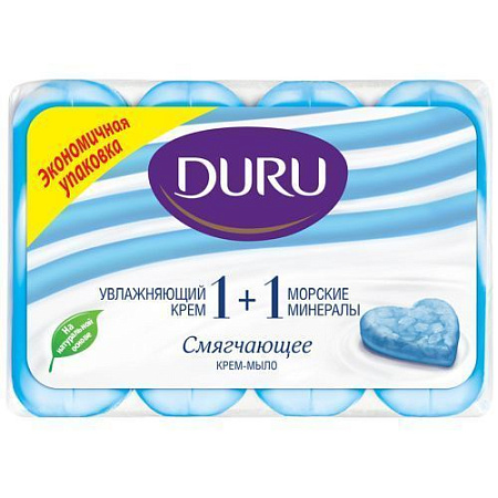 Duru 1+1 Soft Sens т/м Мор.мин. 4*90г/24 от магазина МылоПорошок