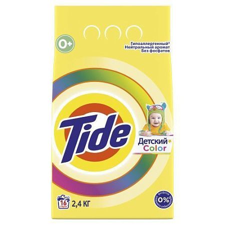 ✔️TIDE Авт СМС порошк. для чувствительной и детской кожи 2.4кг Color - купить за  в г. Махачкале