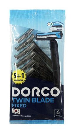 DORCO Twin Blade Fixed Станок д/бритья одноразовый/6 от магазина МылоПорошок