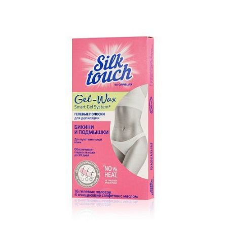 ✔️CARELAX Silk Touch для депиляции полоски восковые Gel Wax Бикини 16шт - купить за  в г. Махачкале