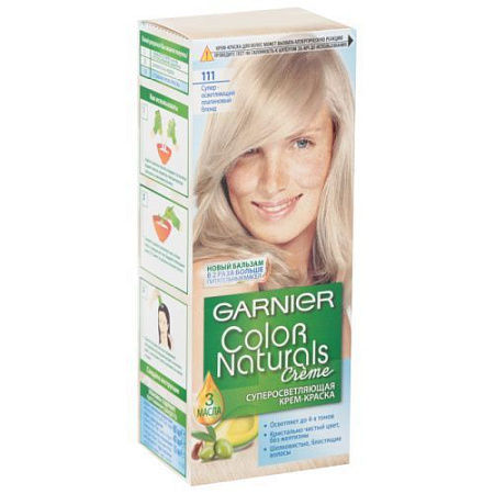 GARNIER Color Naturals Creme 111 Супер-Осветляющий Платиновый Блонд от магазина МылоПорошок