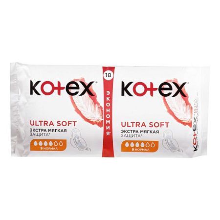 ✔️Kotex Прокладки Ультра 18шт софт нормал /16 - купить за  в г. Махачкале