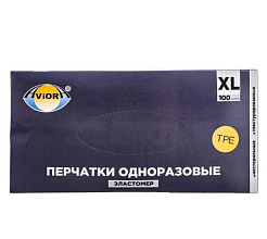 ✔️Aviora Перчатки Эластомер 100шт XL Черные - купить за  в г. Махачкале