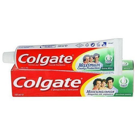 ✔️Зубная паста Colgate 100мл. Максимальная защита от кариеса Двойная мята  - купить за  в г. Махачкале