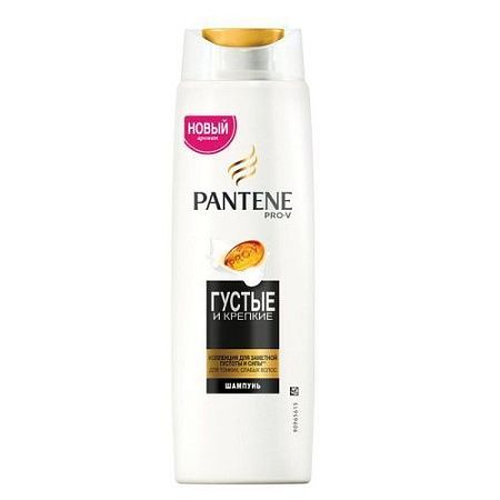 PANTENE Шампунь 400мл Густые и крепкие для тонких и ослабленных волос от магазина МылоПорошок