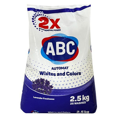 ✔️ABC стиральный порошок 2,5 кг Лаванда д\белого и цветного  - купить за  в г. Махачкале