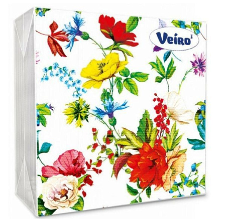 ✔️Veiro столовые бумажные салфетки 33х33см, 3 слоя, 20шт в пачке - купить за  в г. Махачкале