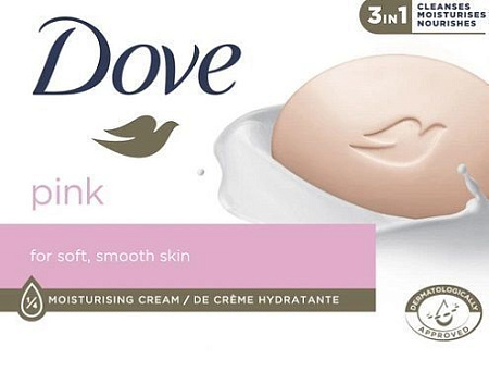 DOVE Мыло-крем 90гр Pink с ароматом розы от магазина МылоПорошок