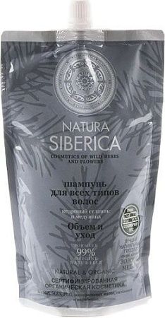 NATURA SIBERICA Шампунь 500мл.д/в/т/в Объем и уход  от магазина МылоПорошок