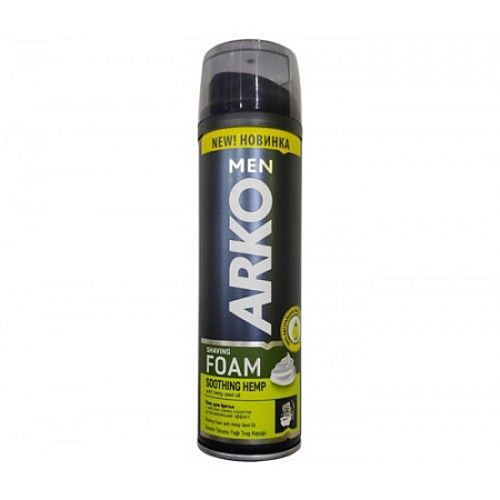 ✔️ARKO Men Пена для бритья 200мл SOOTHING HEMP  - купить за  в г. Махачкале