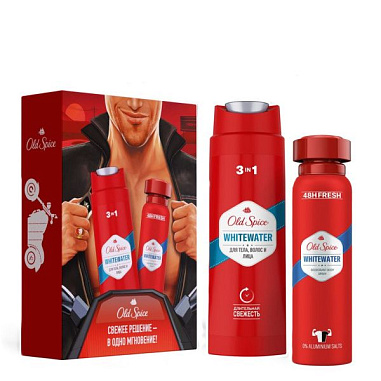✔️ПН OLD SPICE АэрозДезод 150мл WhiteWater/ Гель-шамп д/душа 250мл WhiteWater - купить за  в г. Махачкале