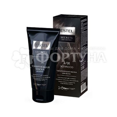 ESTEL SECRETS Цвет-эксперт Тонирующая маска д/волос 4/01 Эспрессо от магазина МылоПорошок