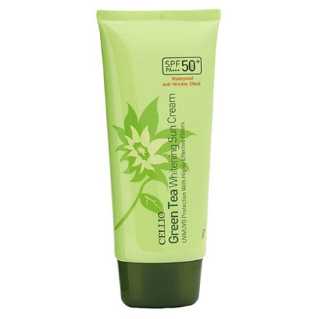 ✔️CELLIO Крем солнцезащитный 70мл Green Tea 50SPF - купить за  в г. Махачкале