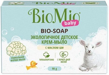 BioMio BIO-SOAP Натуральное детское крем-мыло с маслом Ши 90гр от магазина МылоПорошок