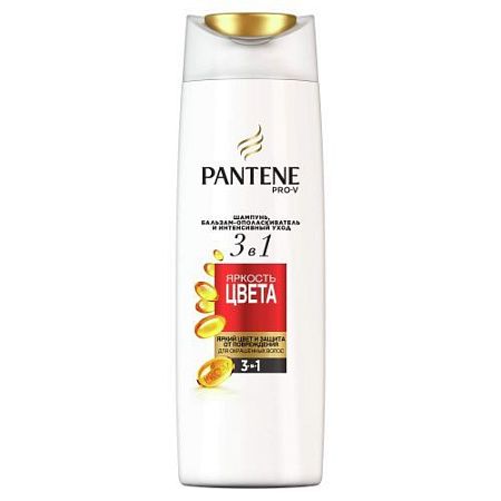 PANTENE Шампунь 400мл 3в1 Яркость цвета от магазина МылоПорошок