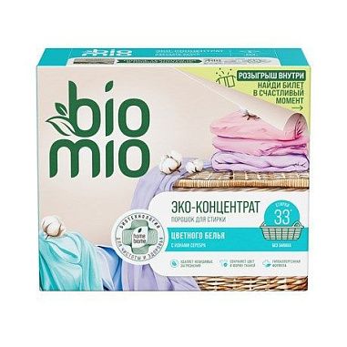 ✔️BioMio Порошок д/стирки 1кг COLOR - купить за  в г. Махачкале