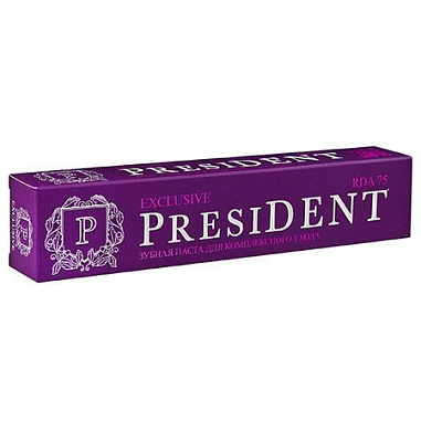 ✔️PRESIDENT Зубная паста 75мл Exclusive - купить за  в г. Махачкале