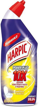 ✔️HARPIC Power Plus 10x Удаление известкового налета и ржавчины Лимонная свежесть 700мл - купить за  в г. Махачкале