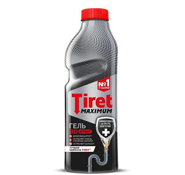 ✔️TIRET Maximum Средство для прочистки труб 850мл/6 - купить за  в г. Махачкале