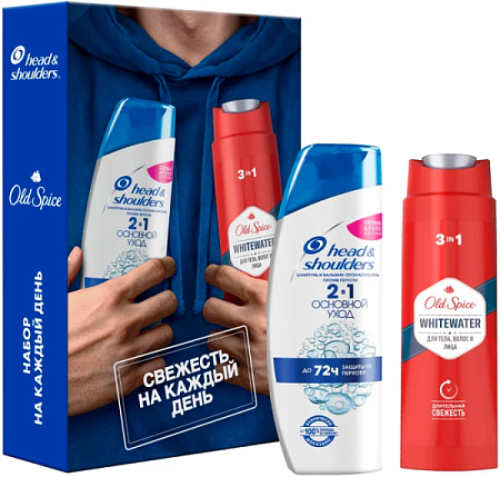 ✔️ПН HEAD S SHOULDERS Шмп пр/перхоти 200мл Осн уход + Old Spice гель д/душа и шампунь 2в1 Whitewater - купить за  в г. Махачкале