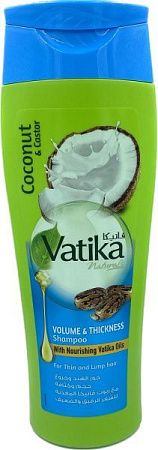 Dabur Vatika Шампунь  д/волос 400мл с Кокосом для объёма от магазина МылоПорошок