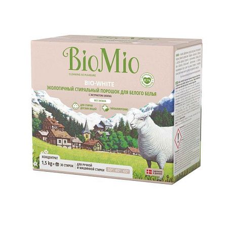 ✔️BioMio Порошок BIO-WHITE 1,5кг - купить за  в г. Махачкале