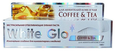 ✔️WHITE Glo зуб.паста 100мл Кофе и Чай - купить за  в г. Махачкале