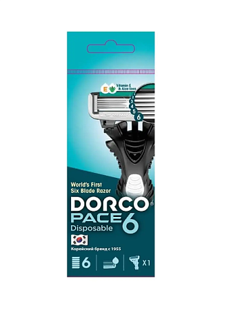 ✔️Dorco Бритвенный станок Pace 6 одноразовый /10, - купить за  в г. Махачкале