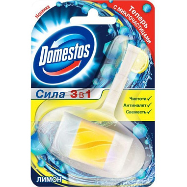✔️ДОМЕСТОС блок гиг.д/унитаза 40гр лимон/8 - купить за  в г. Махачкале