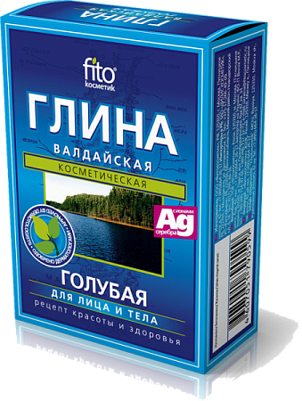 ✔️Fito Глина валдайская 100г Голубая для лица и тела  - купить за  в г. Махачкале