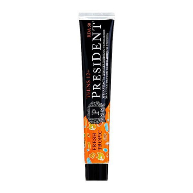 ✔️PRESIDENT Детская Зубная паста 70г Fresh Tropic 12+ - купить за  в г. Махачкале