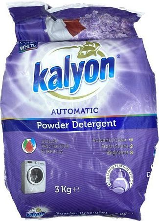 ✔️Kalyon Стиральный порошок 3кг Powder detergent фиолетовый - купить за  в г. Махачкале