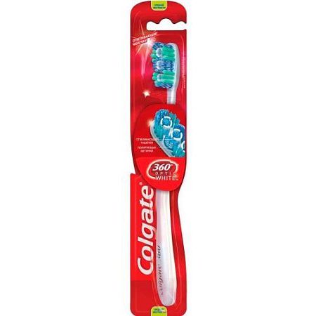 ✔️Зубная щетка Colgate 360 Optic White средн.жестк./72шт - купить за  в г. Махачкале