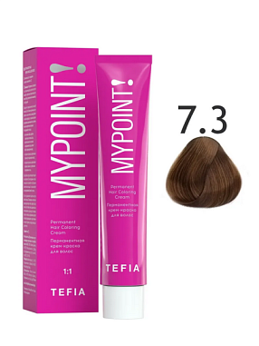 TEFIA MYPOINT Краска для волос 7.3 блондин золотистый от магазина МылоПорошок